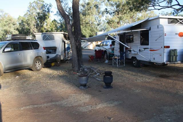 Campaspe River Rest Area - Pentland: Settled in for night
