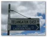 Wash Tomorrow Caravan Park - Toolondo: Turnoff sign on the Natimuk Hamilton Road