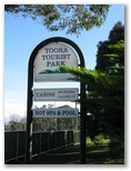 Toora Tourist Park - Toora: Toora Tourist Park welcome sign