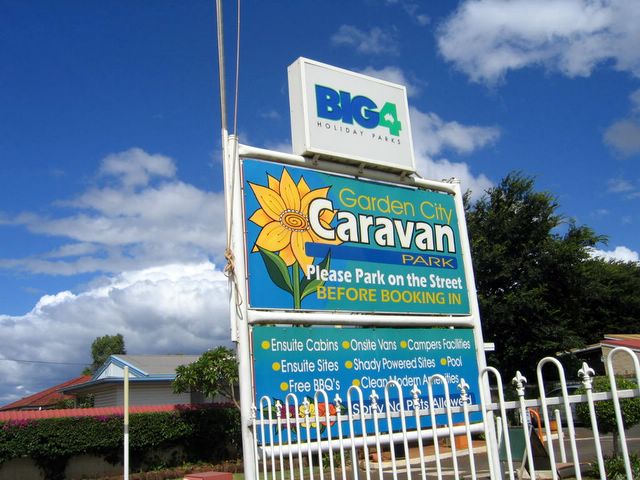 BIG4 Toowoomba Garden City Holiday Park - Toowoomba: Garden City Caravan Park welcome sign