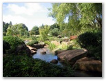 Japanese Garden - Toowoomba: Flowing water adds a tranquil dimension to the garden