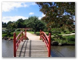 Japanese Garden - Toowoomba: Stepping over Rainbow Bridge