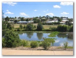 Motor Village Caravan Park - Toowoomba: Beautiful lake and park at the rear of the caravan park