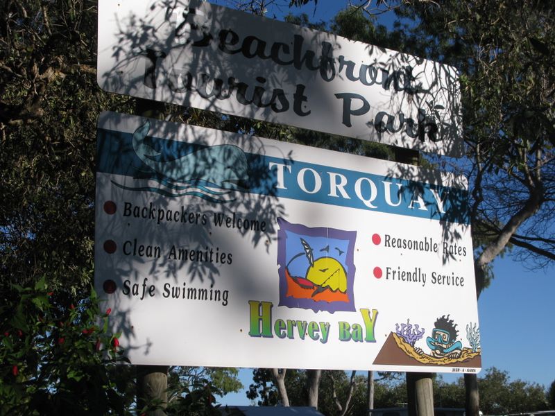 Torquay Beachfront Tourist Park - Torquay: Welcome sign