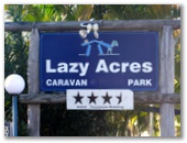 Lazy Acres Caravan Park - Torquay: Lazy Acres Caravan Park welcome sign