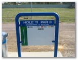Townsville Golf Course - Townsville: Layout of Hole 11: Par 3, 186 metres