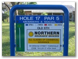 Townsville Golf Course - Townsville: Layout of Hole 17: Par 5, 478 metres