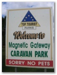 Magnetic Gateway Holiday Village - Townsville: Magnetic Gateway Caravan Park welcome sign