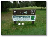 Trafalgar Golf Course - Trafalgar: H.ole 11 Par 3, 154 metres.  Sponsored by Edcomp Computer Services Trafalgar