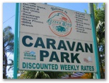 Green Way Caravan Park - Tully: Green Park Caravan Park welcome sign