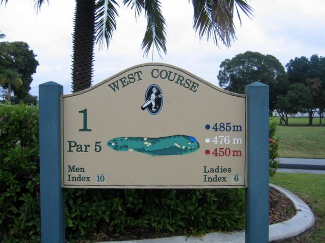 Coolangatta Tweed Heads Golf Course - Tweed Heads: Coolangatta Tweed Heads Golf Club West Course Hole 1: Par 5, 485 metres