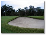 Coolangatta Tweed Heads Golf Course - Tweed Heads: Large bunker before the 17th green