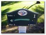 Twin Towns Golf Course - Banora Point: Layout for Hole 1 - Par 5, 494 meters