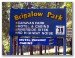 Brigalow Park - Urunga: Welcome sign