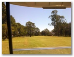 Urunga Golf and Sports Club - Urunga: Approach to the green on Hole 7