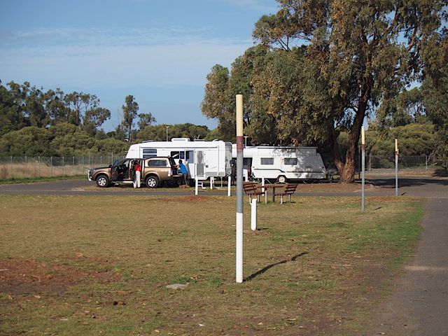 Victor Harbor Beachfront Holiday Park - Russell Barter 2009 - Victor Harbor: Area for tents and camping