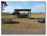 Victor Harbor Beachfront Holiday Park - Russell Barter 2009 - Victor Harbor: Sheltered BBQ area with water views