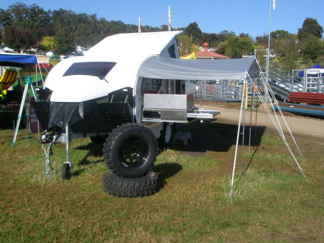 Vista RV Crossover - Bayswater: Vista RV Crossover - a sophisticated and rugged caravan: Crossover fully set up with awning