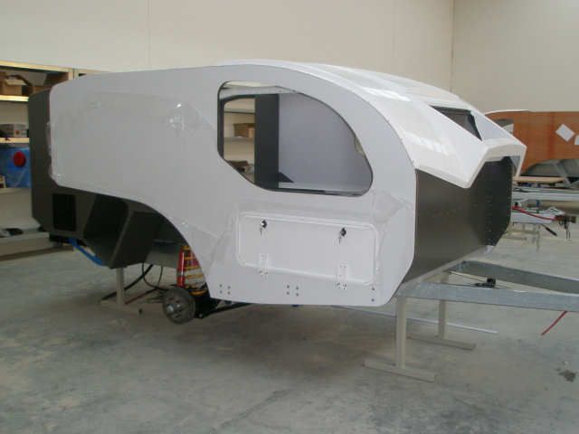 Vista RV Crossover - Bayswater: Vista RV Crossover - a sophisticated and rugged caravan: Near completed bodywork being done in Melbourne Australia
