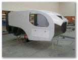 Vista RV Crossover - Bayswater: Vista RV Crossover - a sophisticated and rugged caravan: Near completed bodywork being done in Melbourne Australia