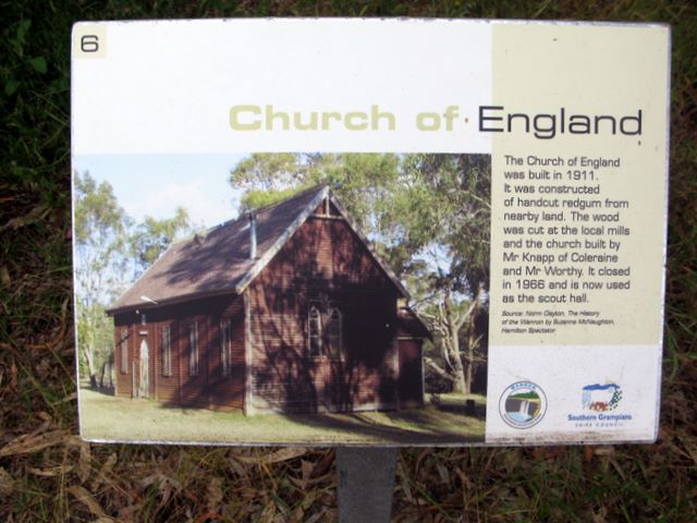 Wannon River Holiday Park - Wannon: Historic Church of England opposite the park