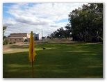 Warren Golf Course - Warren: Green on Hole 13 looking back along fairway.
