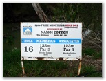 Warren Golf Course - Warren: Hole 16 Par 3, 133 metres.  Hole 16 is sponsored by Namoi Cotton.