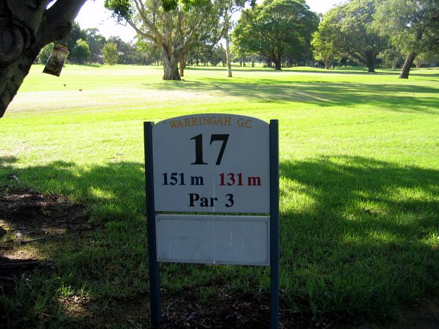 Warringah Golf Course - North Manly Sydney: Hole 17 - Par 3, 151 meters