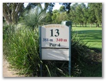 Warringah Golf Course - North Manly Sydney: Hole 13 - Par 4, 351 meters