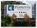 Flametree Tourist Village - Airlie Beach: Flametree Tourist Village welcome sign
