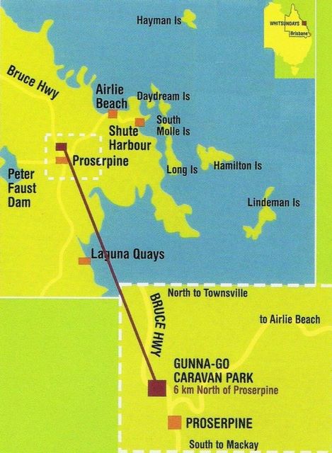 Gunna Go Caravan Park - Proserpine: Gunna Go is 6km north of Prosperine