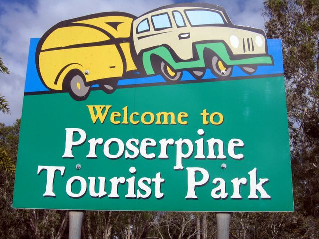 Proserpine Tourist Park - Proserpine: Proserpine Tourist Park welcome sign