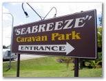 Seabreeze Caravan Park - Cannonvale: Seabreeze Caravan Park welcome sign