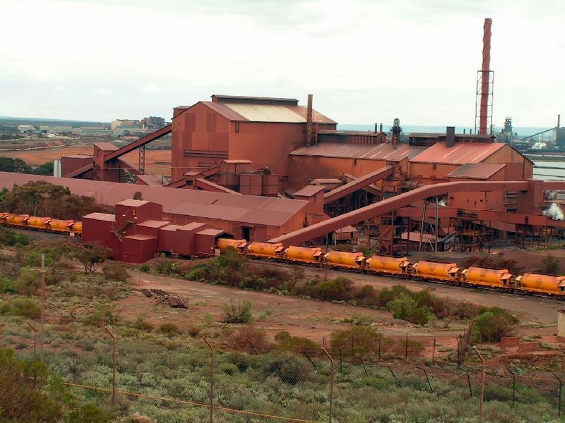 Whyalla South Australia - Whyalla: Iron ore unloading plant at Whyalla South Australia