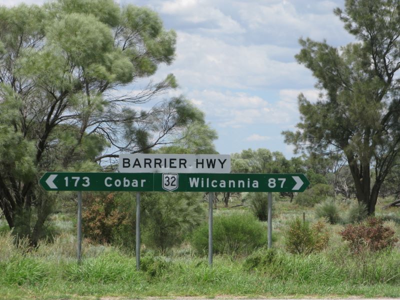 Barrier Highway Baden Park Rest Area - Wilcannia: The Baden Park Rest Area is 173km from Cobar and 87km from Wilcannia