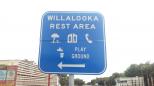 Willalooka Rest Area - Willalooka: Welcome sign.