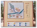 Wilpena Pound Camping and Caravan Park - Wilpena Pound: Campsite area legend