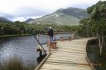 Tidal River - Wilsons Promontory National Park: Boardwalk on Tidal River ther are several fishing stations along the way,you can only fish from here hope you have better luck then I did.