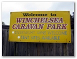 Winchelsea Caravan Park - Winchelsea: Winchelsea Caravan Park welcome sign