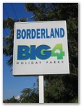 Borderland Holiday Park - Wodonga: Borderland Big4 welcome sign