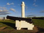 Corrimal Beach Tourist Park - Corrimal Beach: lighthouse and guns