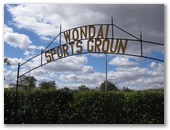 Dingo Creek Bicentennial Park - Wondai: Wondai Sports Ground is directly across the road