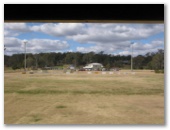 Dingo Creek Bicentennial Park - Wondai: View of oval from the grandstand