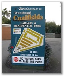 Coalfields Caravan & Residential Park - Wonthaggi: Wonthaggi Coalfields Caravan and Residential Park welcome sign