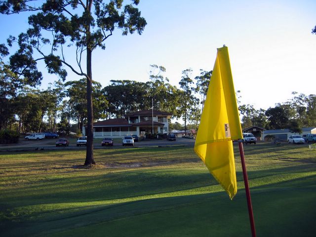 Woolgoolga RSL Golf Course - Safety Beach: Hole 9 back to the Clubhouse