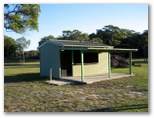 Woolgoolga RSL Golf Course - Safety Beach: Rest shed near Hole 7