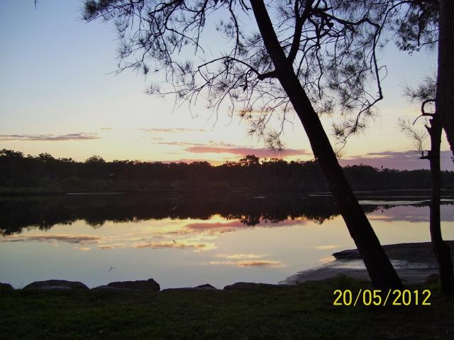 BIG4 Solitary Islands Marine Park Resort - Wooli: Sunset over the River from Solitary Islands arine Park Resort