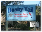 Bushy Tail Caravan Park - Wrights Beach: Bushy Tail Caravan Park welcome sign