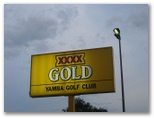 Yamba Golf Course - Yamba: Yamba Golf Club welcome sign.