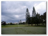 Yamba Golf Course - Yamba: 10th green - tricky when wet.